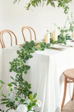 2ft Splicable Rose Leaf Garland with Mortise and Tenon Joint