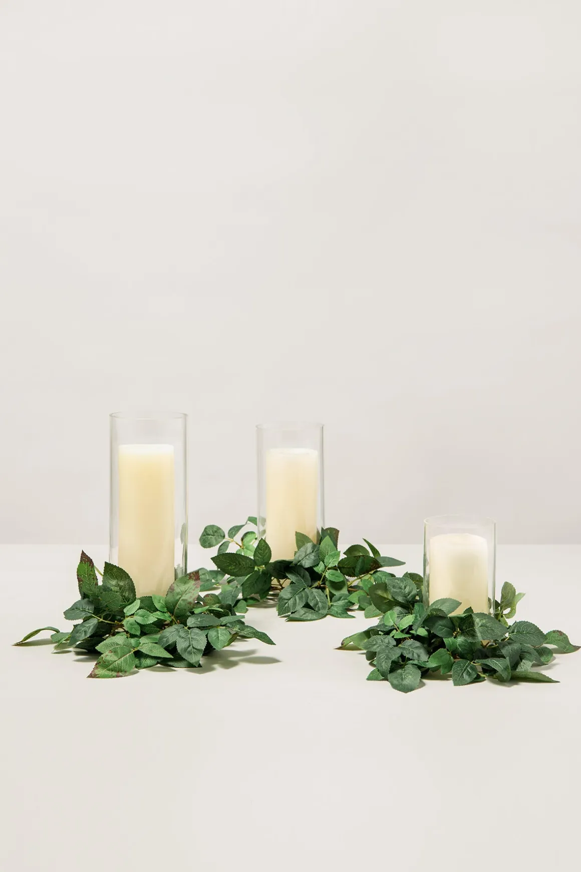 2ft Splicable Rose Leaf Garland with Mortise and Tenon Joint