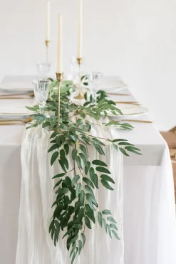5.9ft Willow Leaf Greenery Garland