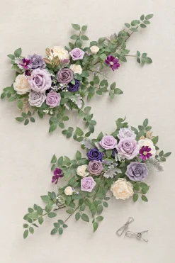 Head Table Floral Swags in Lilac & Gold | Clearance