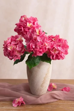 Hydrangeas with Stem - Berry Pink