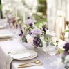 Large Floral Centerpiece Set in Lilac & Gold | Clearance