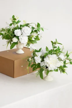 Large Floral Centerpiece Set in May Lily & Olive | Clearance