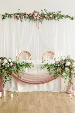 2-Layer Wedding Backdrop Curtains 59" x 10ft (Set of 2)