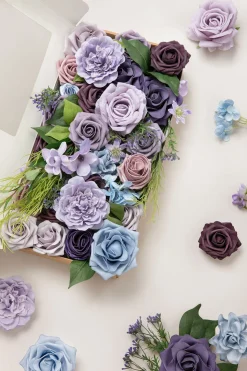 Lilac Purple Designer Flower Boxes
