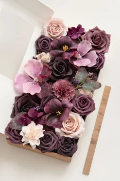 Lilac Purple Designer Flower Boxes
