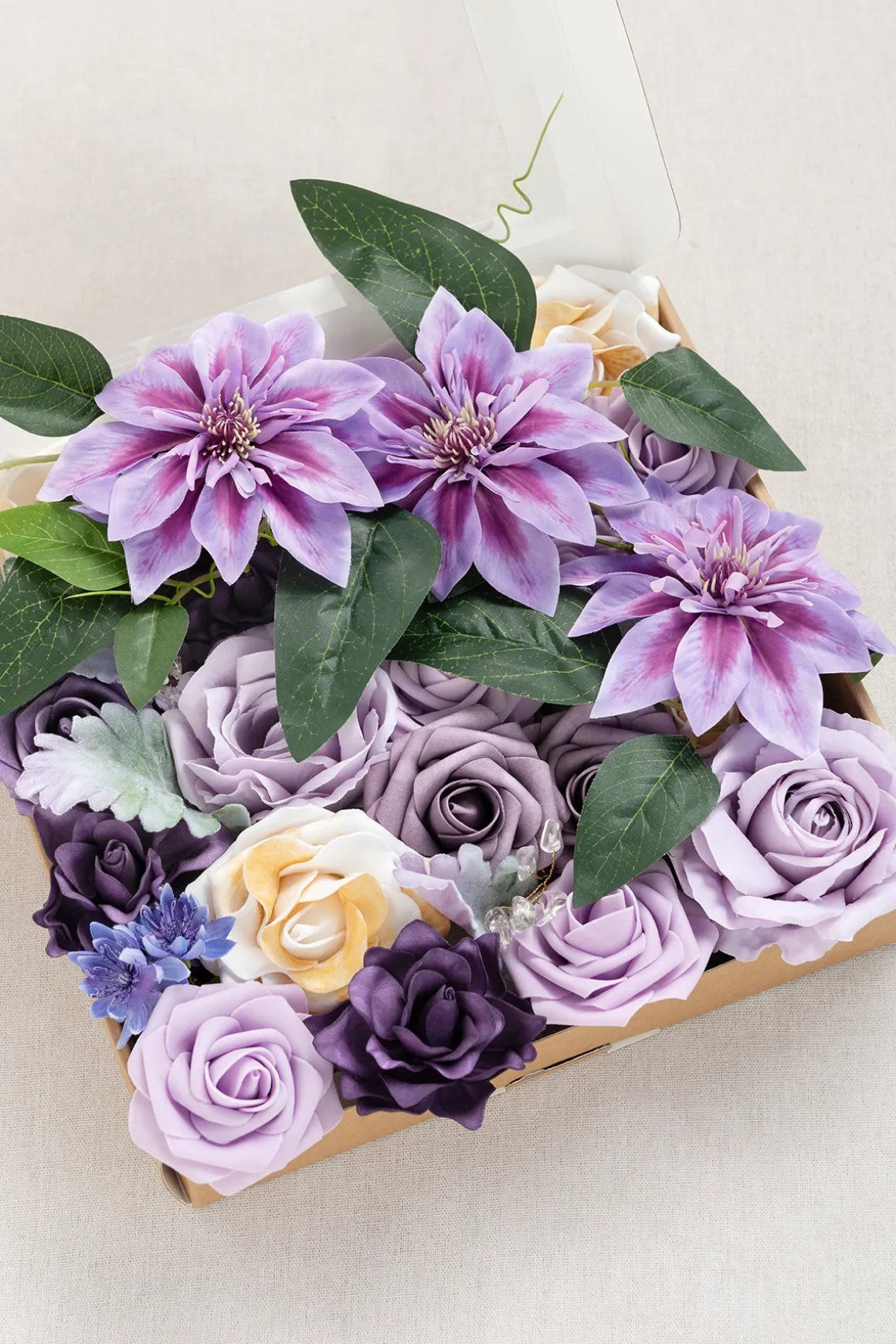 Lilac Purple Designer Flower Boxes