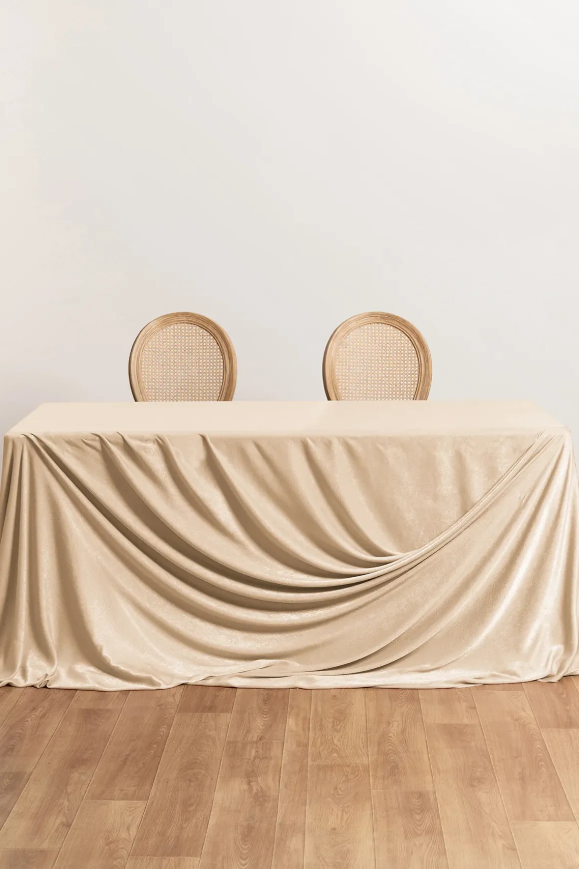 Lyocell-Texture Polyester Velvet Cloth for Table and Backdrop