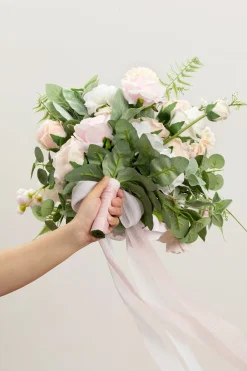 Medium Free-Form Bridal Bouquet in Cream & Blush