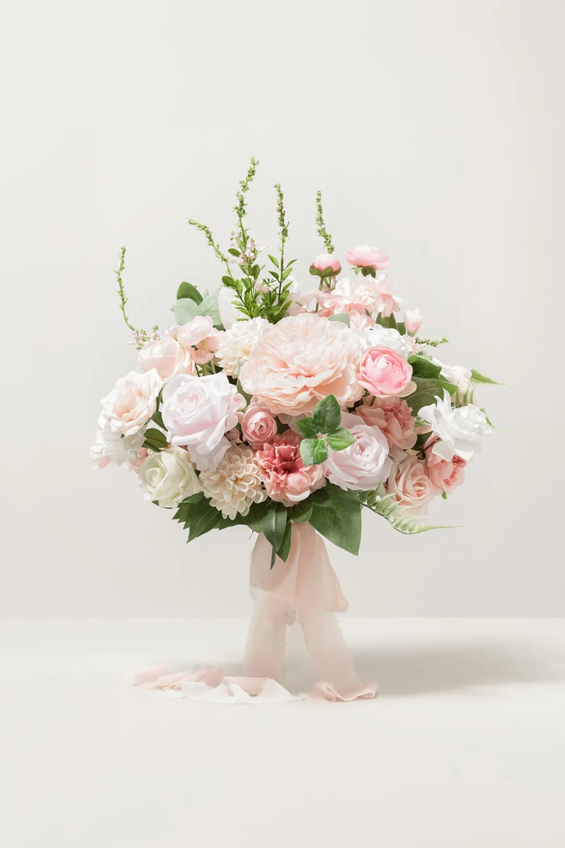 Medium Free-Form Bridal Bouquet in Blush & Cream