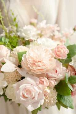 Medium Free-Form Bridal Bouquet in Blush & Cream