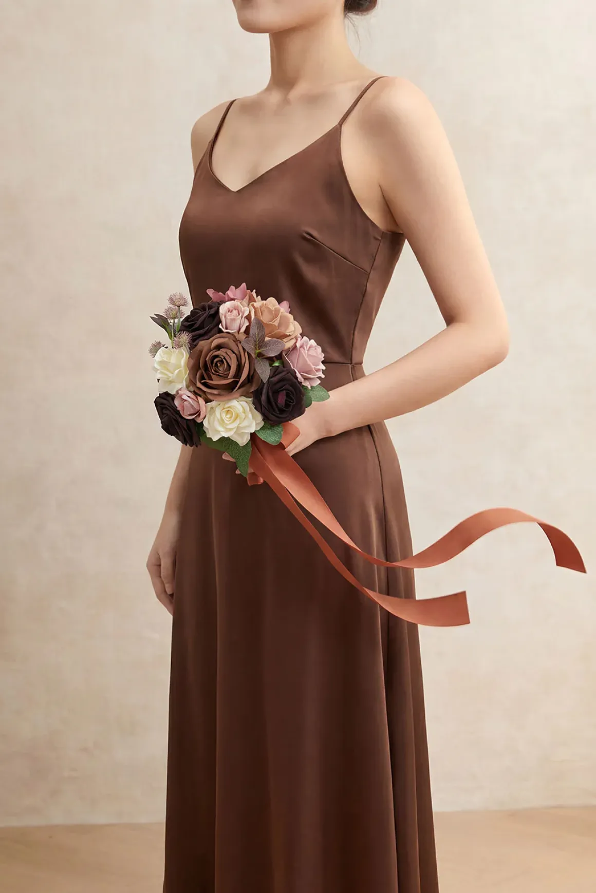 Mini Bouquet Combo Flower Box - Earth Brown & Black Baccara