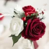Mini Premade Flower Centerpiece Set in Christmas Red & Sparkle | Clearance