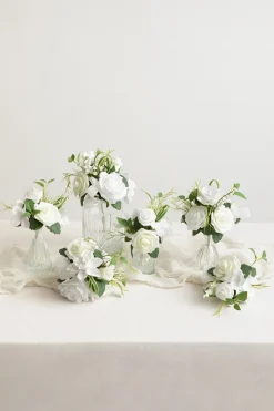 Mini Premade Flower Centerpiece Set in May Lily & Olive | Clearance