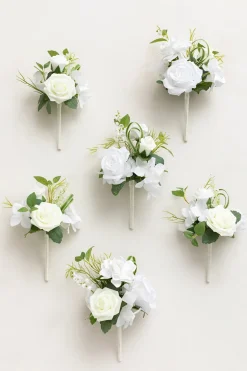 Mini Premade Flower Centerpiece Set in May Lily & Olive | Clearance