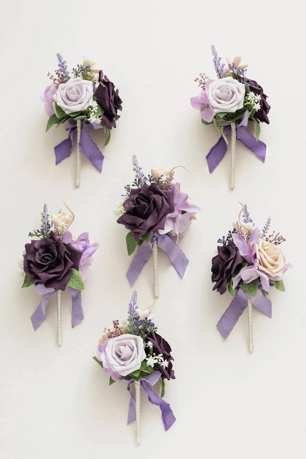 Mini Ready-to-Use Flower Centerpiece Set in French Lavender & Plum | Clearance