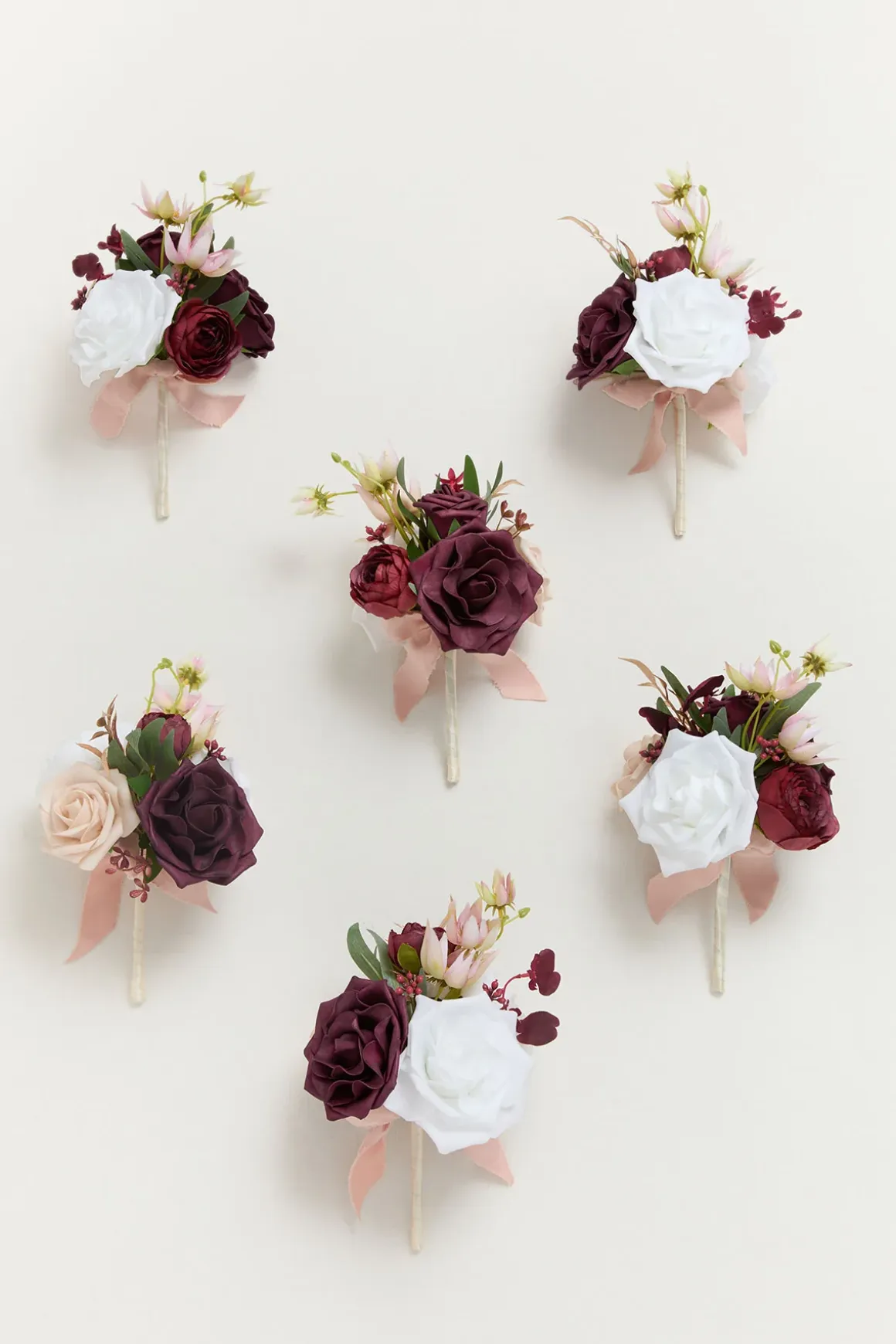 Mini Ready-to-Use Flower Centerpiece Set in Romantic Marsala | Clearance