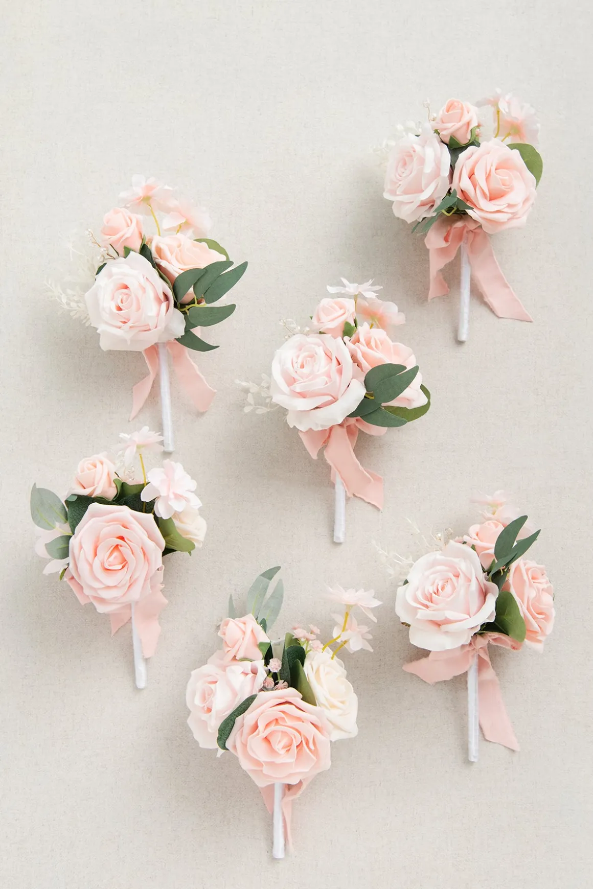 Mini Ready-to-Use Flower Centerpiece Set in Blush & Cream | Clearance