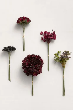Mixed Filler Combo in Black Baccara & Burgundy