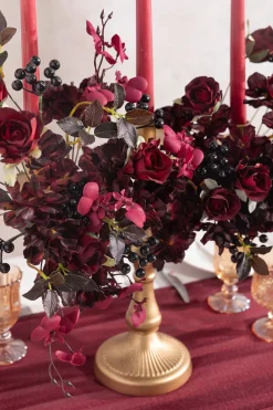 Mixed Filler Combo in Black Baccara & Burgundy