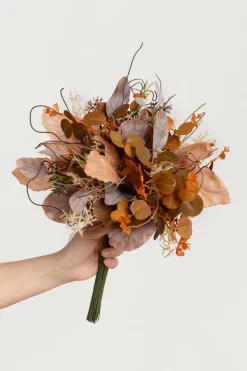 Mixed Greenery Combo in Walnut Brown & Autumn Ivy & Sunset Yellow