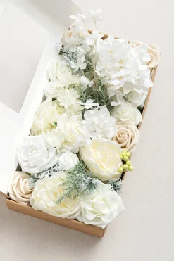 Natural White & Ivory Designer Flower Boxes