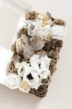 Natural White & Ivory Designer Flower Boxes