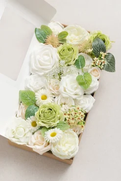 Natural White & Ivory Designer Flower Boxes