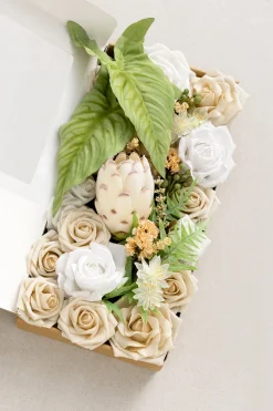 Natural White & Ivory Designer Flower Boxes