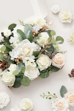 Natural White & Ivory Designer Flower Boxes