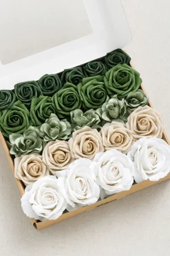Natural White & Ivory Designer Flower Boxes