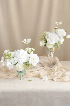 Natural White & Ivory Designer Flower Boxes