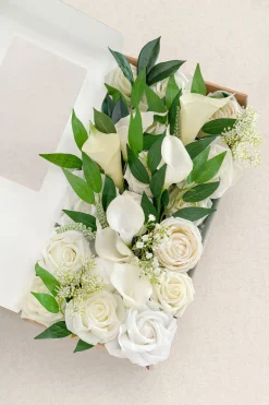 Natural White & Ivory Designer Flower Boxes