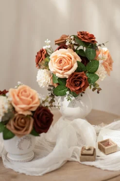 Orange & Terracotta Designer Flower Boxes