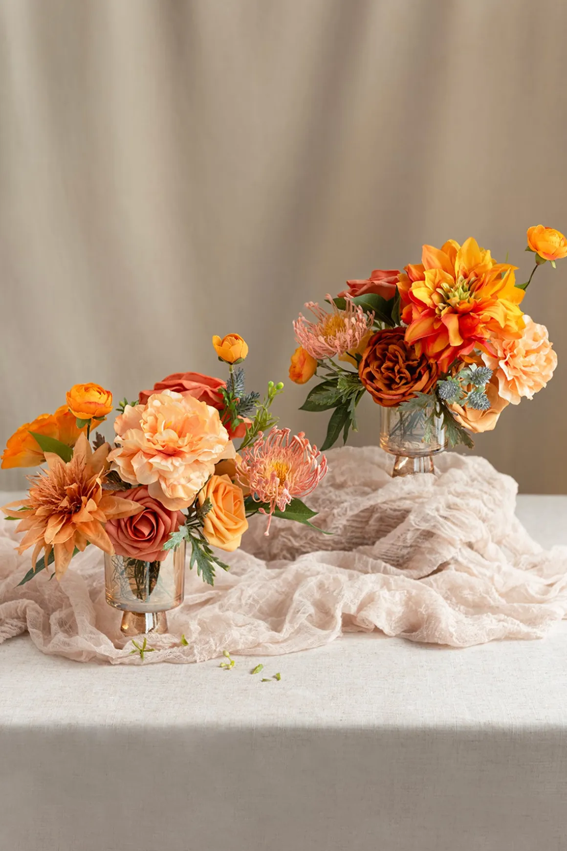Orange & Terracotta Designer Flower Boxes