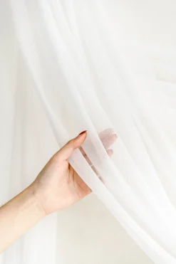 2 Panels Sheer Wedding Arch Draping 30