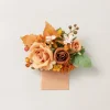 Pocket Square Boutonniere for Groom in Sunset Terracotta