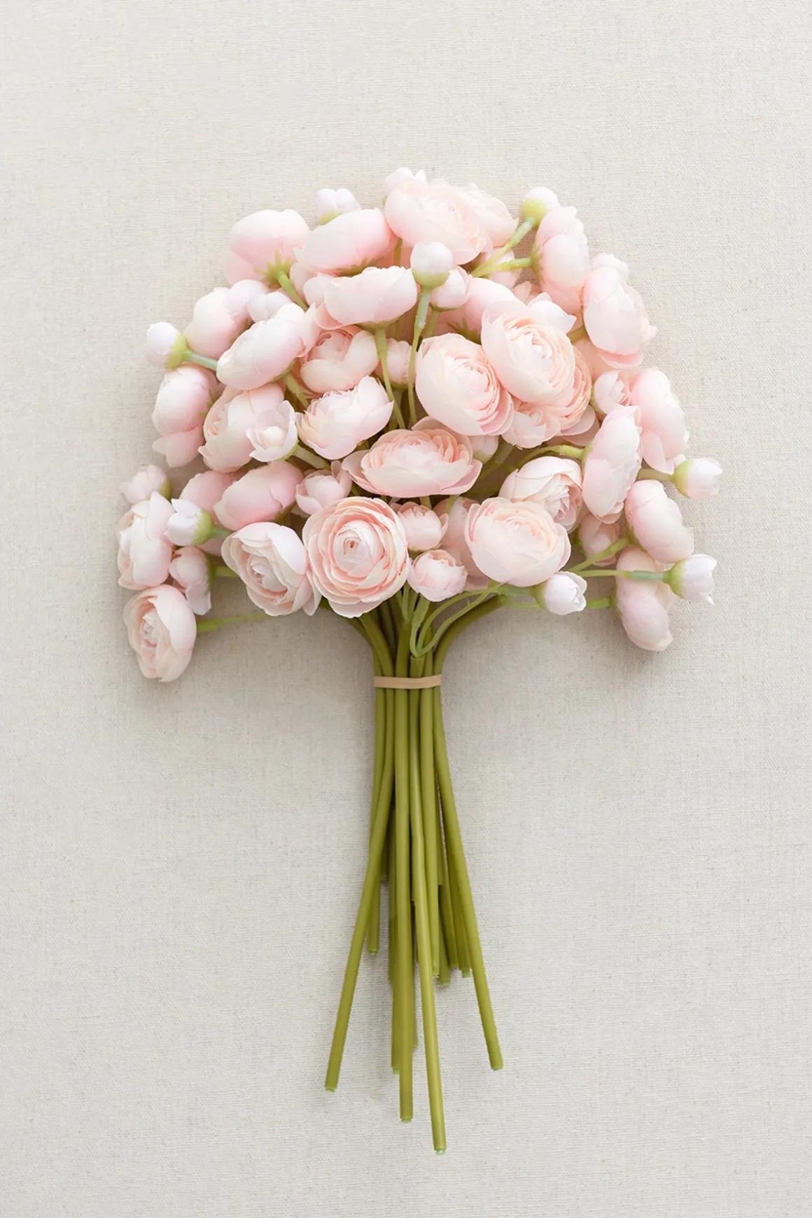 Ranunculus Flowers with Stem - Shabby Pink (18pcs)