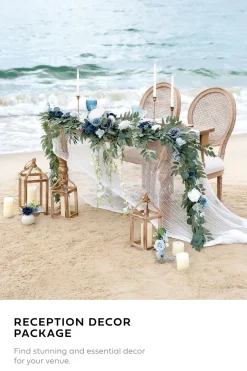 Reception Decor Package in Dusty Blue & Navy