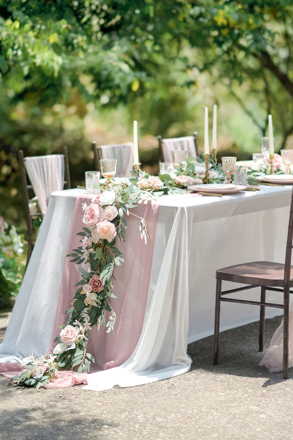 Reception Decor Package in Dusty Rose & Cream