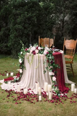 Reception Decor Package in Romantic Marsala