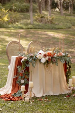 Reception Decor Package in Sunset Terracotta