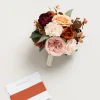 Round Bridesmaid Bouquet in Sunset Terracotta (Set of 1)