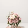 Round Bridesmaid Bouquets in Dusty Rose & Cream | Clearance