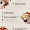 Round Bridesmaid Bouquets in Lavender Aster & Burnt Orange | Clearance