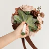 Round Bridesmaid Bouquets in Earth Brown & Sand Beige (Set of 1)