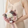Round Bridesmaid Bouquets in Dusty Rose & Mauve | Clearance