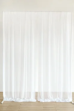 Sheer Backdrop Curtain Panels 60