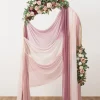 Sheer Wedding Arch Draping 30"w x 6.5 Yards - Cinnamon Rose