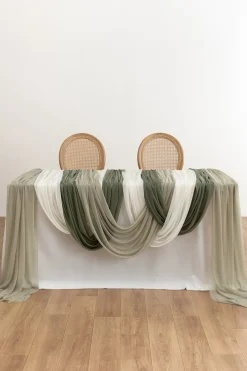 Sheer Wedding Arch Draping 30
